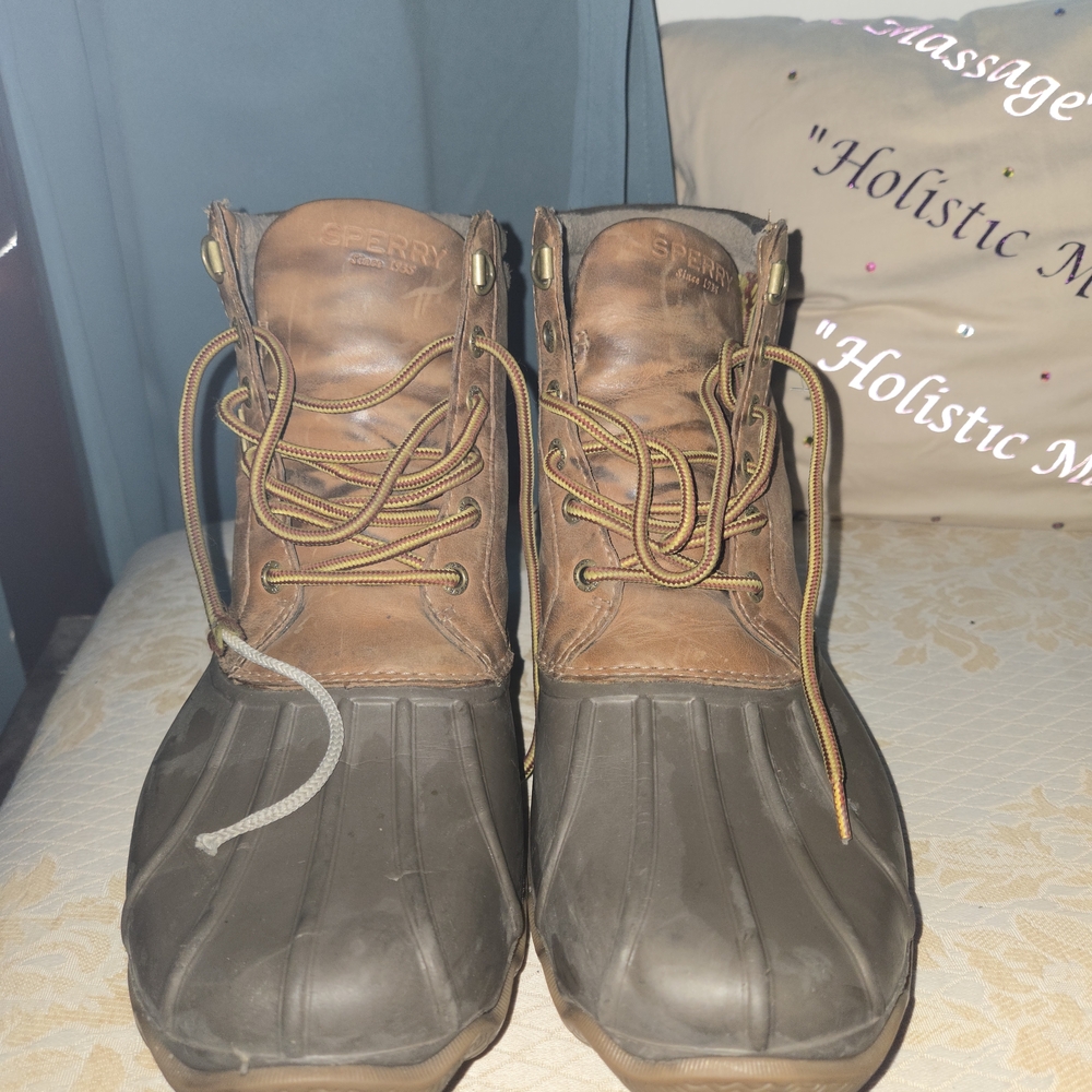 Sperry Women Brown and Black Boots